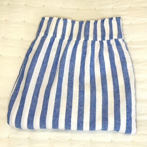 Sonoma Linen Shorts Women's L | Blue & White Striped | Lightweight Comfort | EUC - Picture 10 of 10